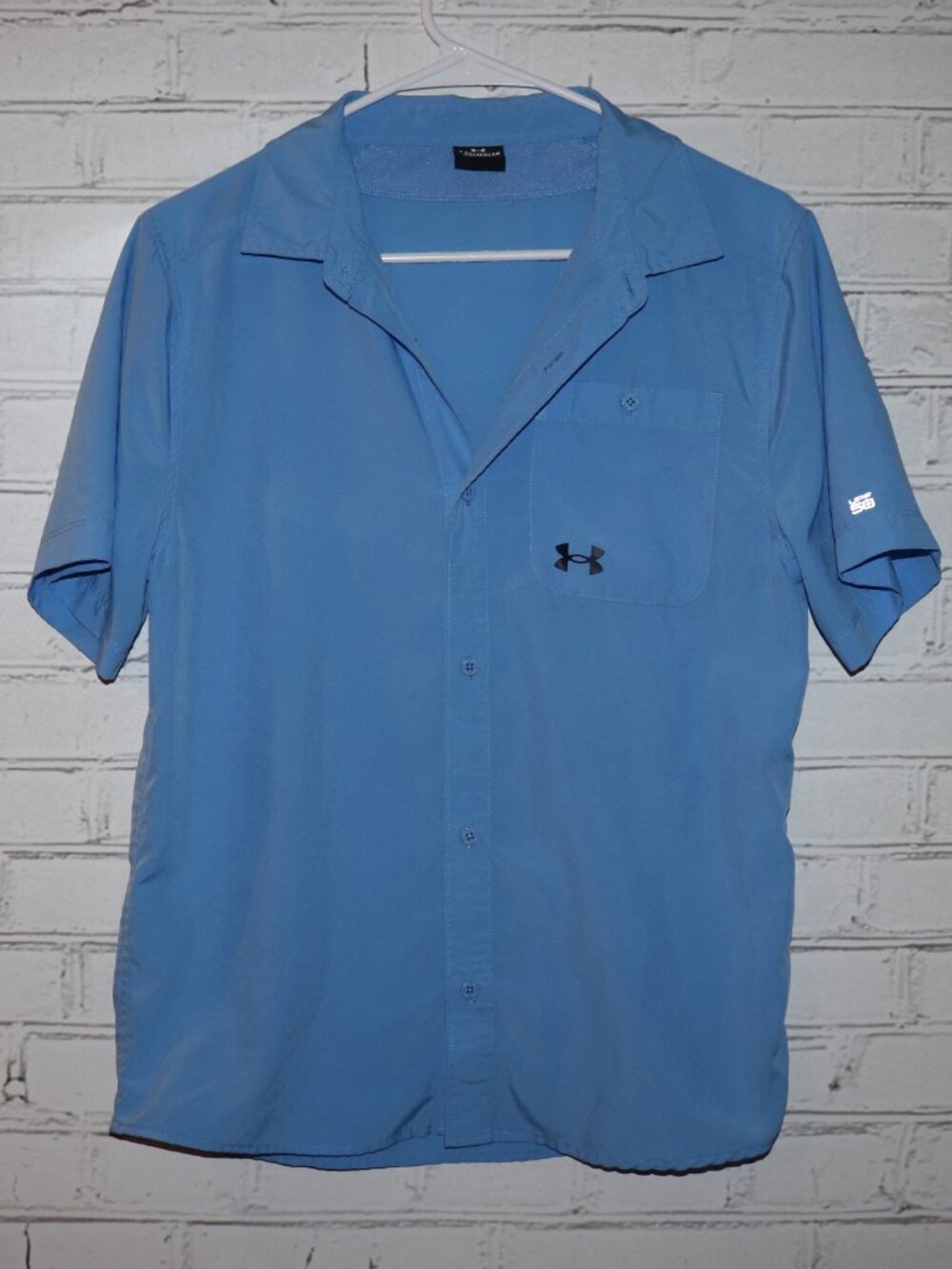 🔵 Under Armour Button‑Up Shirt · Youth XL